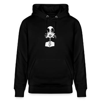 Sake mesh - Stanley/Stella Unisex Bio-Hoodie CRUISER  - Schwarz - Vorne - Alina (178cm) & Michal (187cm)