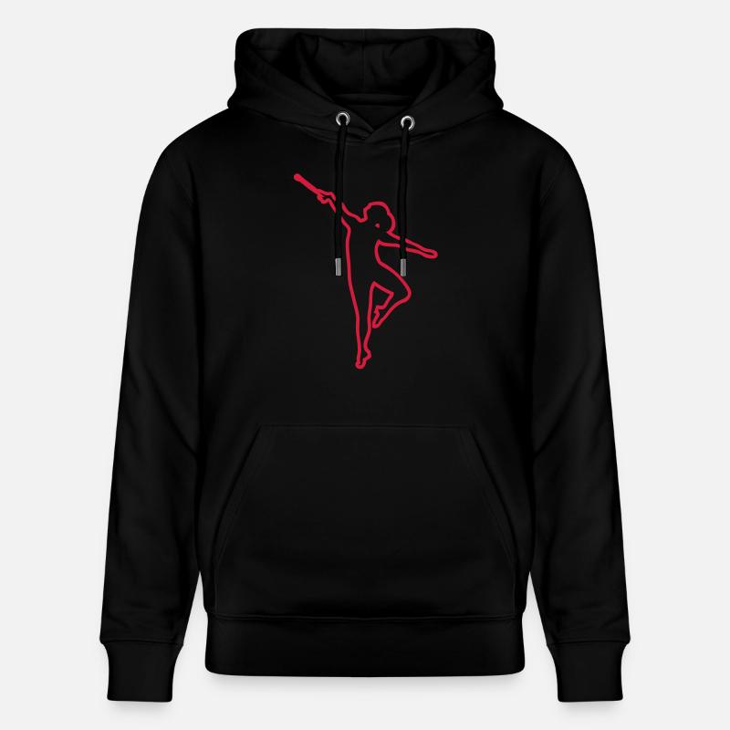 danseuse twirling baton trace1 - Sweat à capuche bio CRUISER Stanley/Stella Unisexe - noir