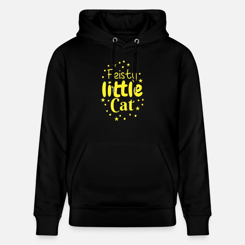 Fougueux petit chat - Sweat à capuche bio CRUISER Stanley/Stella Unisexe - noir