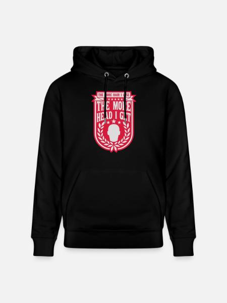I get more head - Stanley/Stella CRUISER Unisex Organic Hoodie - black