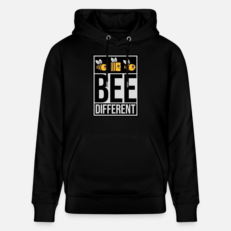 bee citation différente - Sweat à capuche bio CRUISER Stanley/Stella Unisexe - noir