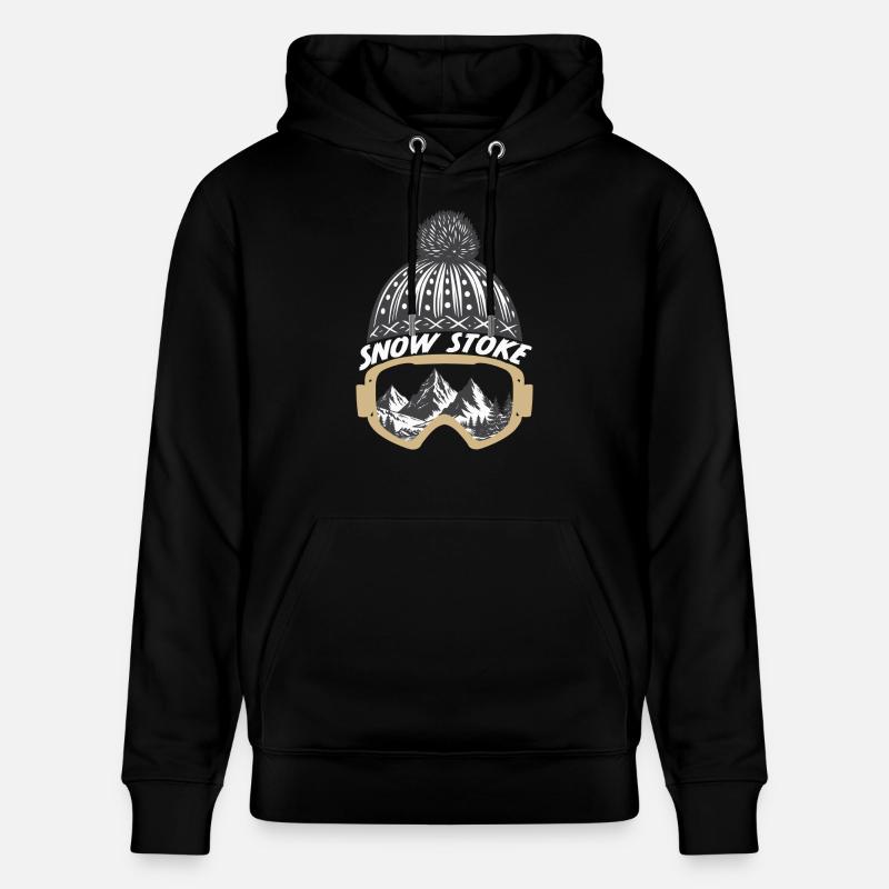 Neige Stoke - Sweat à capuche bio CRUISER Stanley/Stella Unisexe - noir