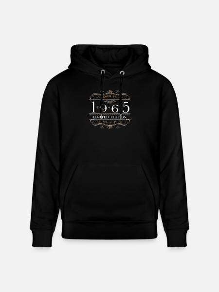 Limited Edition 1965 Aged To Perfection - Stanley/Stella CRUISER Unisex Organic Hoodie - black