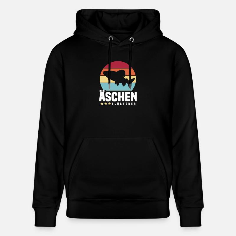 Äschen Flüsterer - Stanley/Stella Unisex Bio-Hoodie CRUISER  - Schwarz