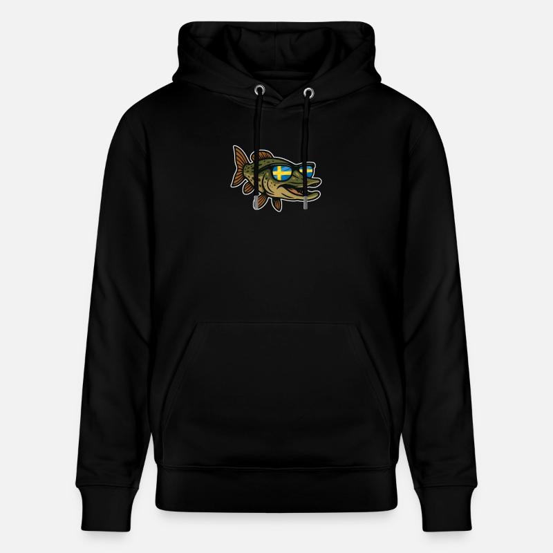 Suède Pêche au brochet - Sweat à capuche bio CRUISER Stanley/Stella Unisexe - noir