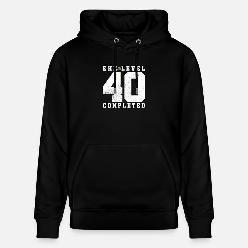 Ehe Level 40 Completed - Stanley/Stella Unisex Bio-Hoodie CRUISER  - Schwarz