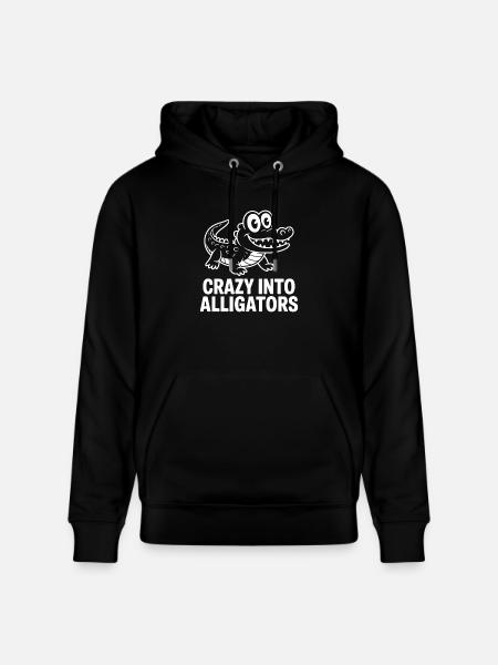 Cute alligator alligators - Stanley/Stella CRUISER Unisex Organic Hoodie - black
