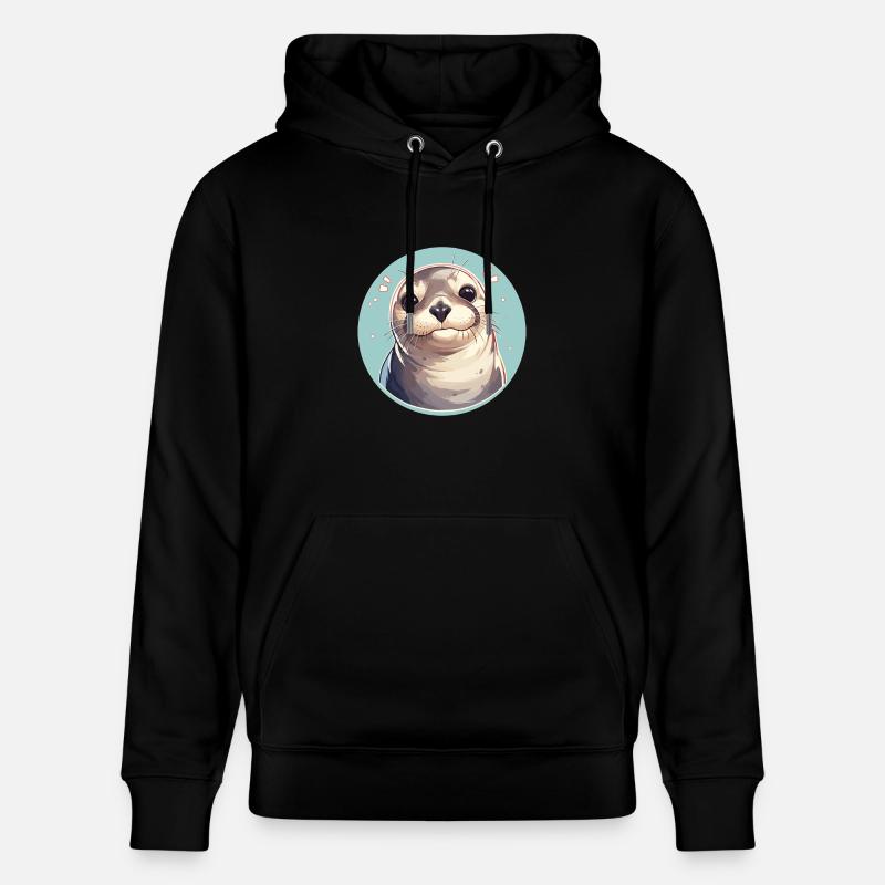 Joints, Phoque - Sweat à capuche bio CRUISER Stanley/Stella Unisexe - noir