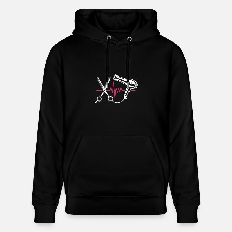 Coupe de cheveux de coiffeur - Sweat à capuche bio CRUISER Stanley/Stella Unisexe - noir