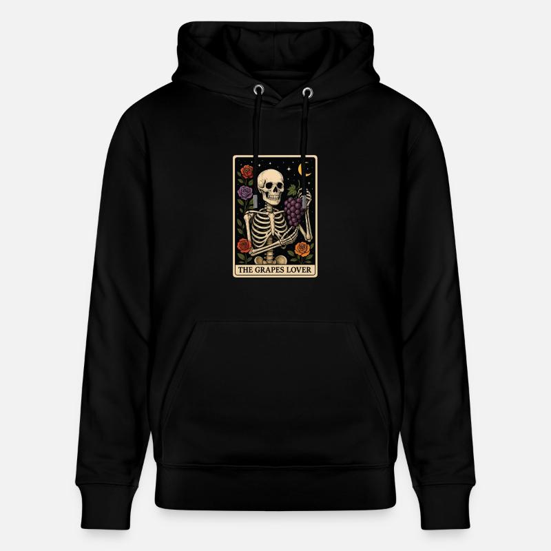 Tarot au raisin - Sweat à capuche bio CRUISER Stanley/Stella Unisexe - noir