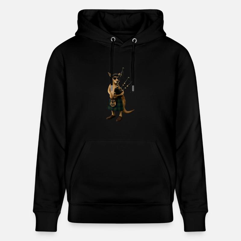 Cornemuse kangourou - Sweat à capuche bio CRUISER Stanley/Stella Unisexe - noir