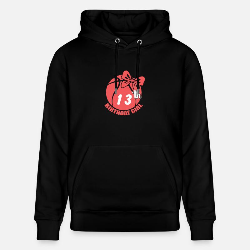 Basket-ball 13e anniversaire Basketteur - Sweat à capuche bio CRUISER Stanley/Stella Unisexe - noir