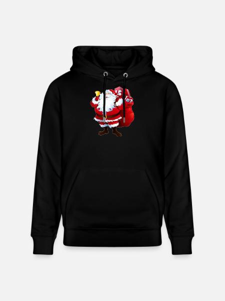 Santa's gift - Stanley/Stella CRUISER Unisex Organic Hoodie - black