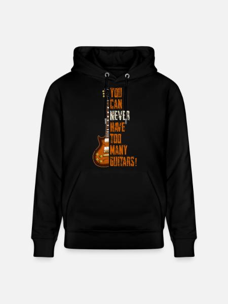 You can never have enough guitars! - Stanley/Stella CRUISER Unisex Organic Hoodie - black