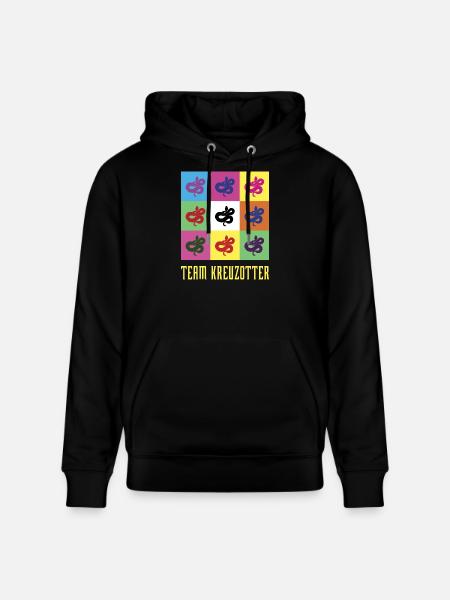 Team Kreuzotter - Stanley/Stella Unisex Bio-Hoodie CRUISER  - Schwarz