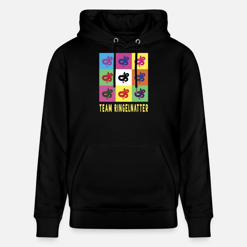 Serpent d’herbe de l’équipe - Sweat à capuche bio CRUISER Stanley/Stella Unisexe - noir