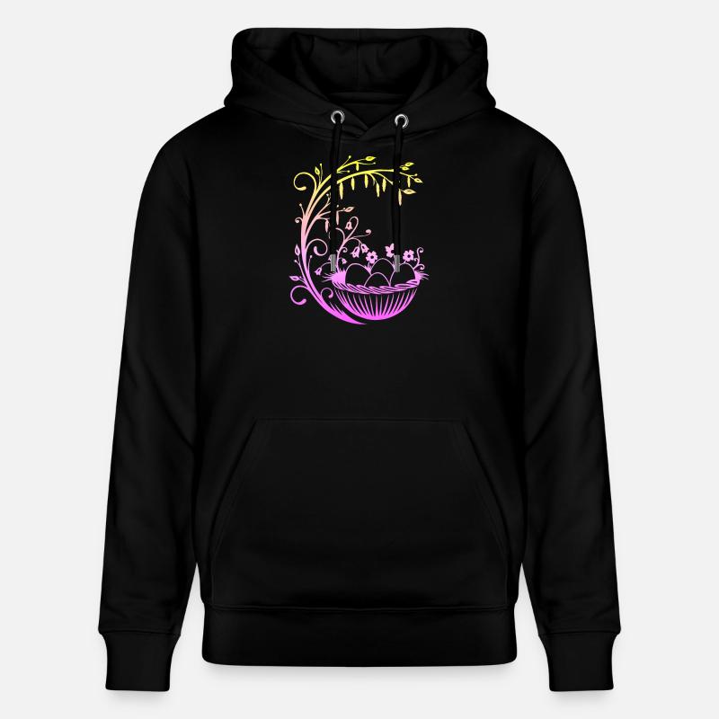 Panier de Pâques Panier de Pâques - Sweat à capuche bio CRUISER Stanley/Stella Unisexe - noir