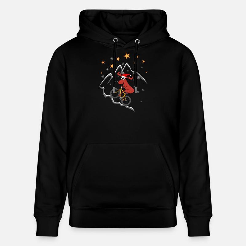 Moose MTB Noël - Sweat à capuche bio CRUISER Stanley/Stella Unisexe - noir