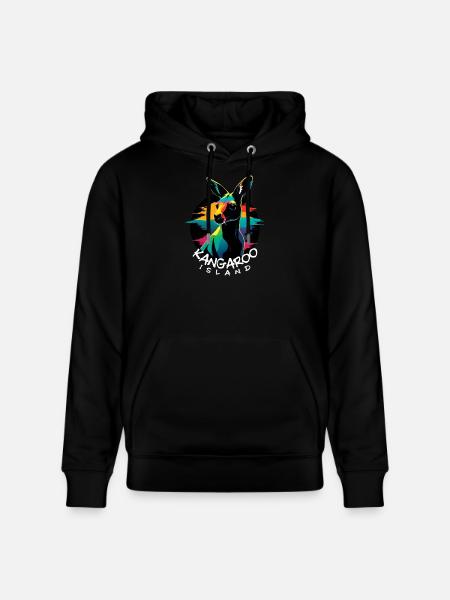 Kangaroo Island - Stanley/Stella CRUISER Unisex Organic Hoodie - black