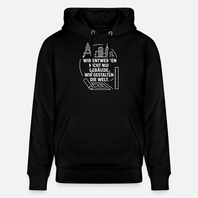 Architecture et design - Sweat à capuche bio CRUISER Stanley/Stella Unisexe - noir