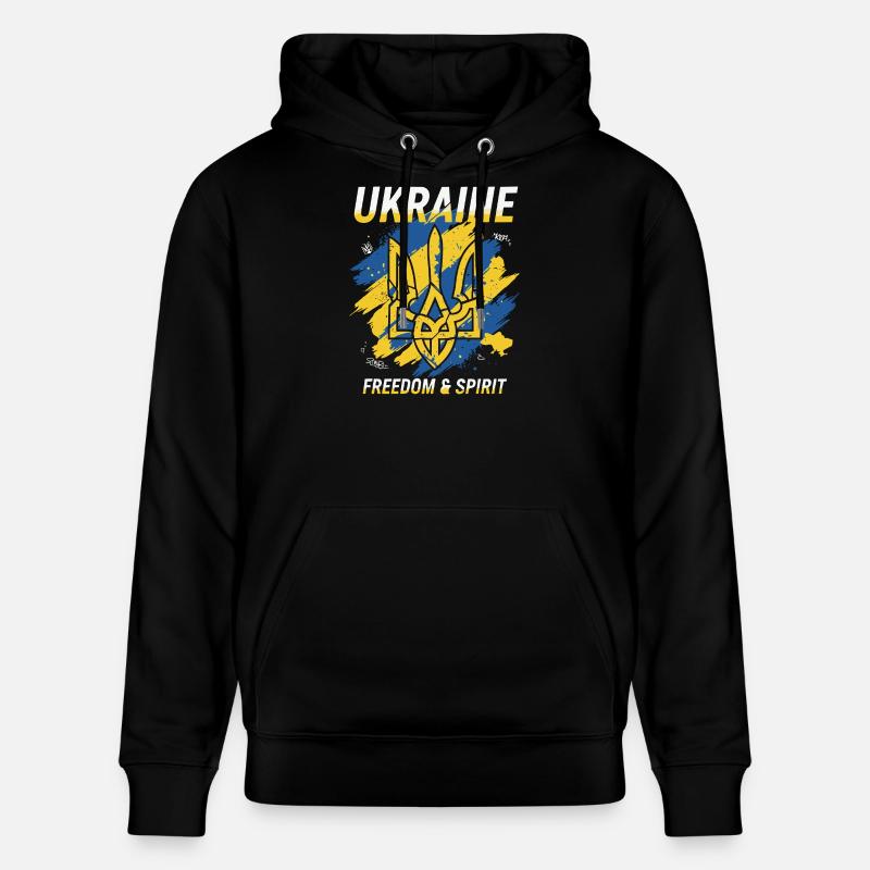 Ukraine Liberté Cimier Art - Sweat à capuche bio CRUISER Stanley/Stella Unisexe - noir