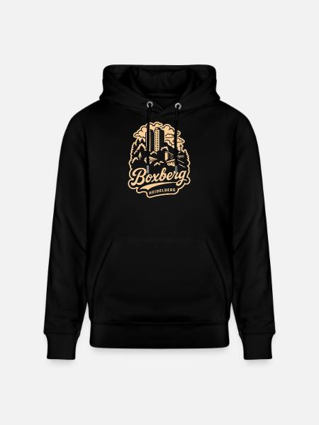 Boxberg Heidelberg Skyline Design - Stanley/Stella Unisex Bio-Hoodie CRUISER  - Schwarz