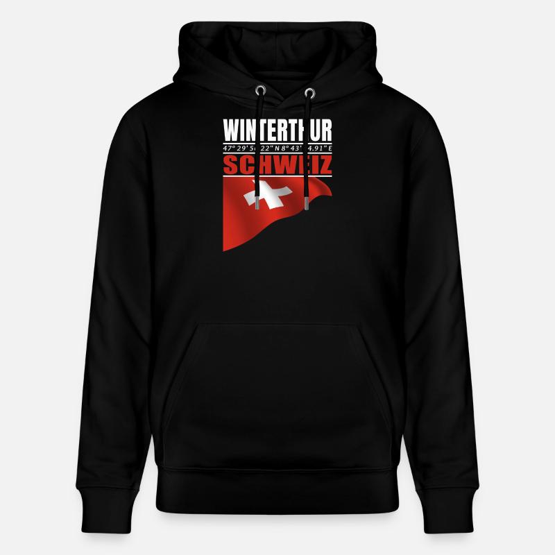 Winterthur - Sweat à capuche bio CRUISER Stanley/Stella Unisexe - noir