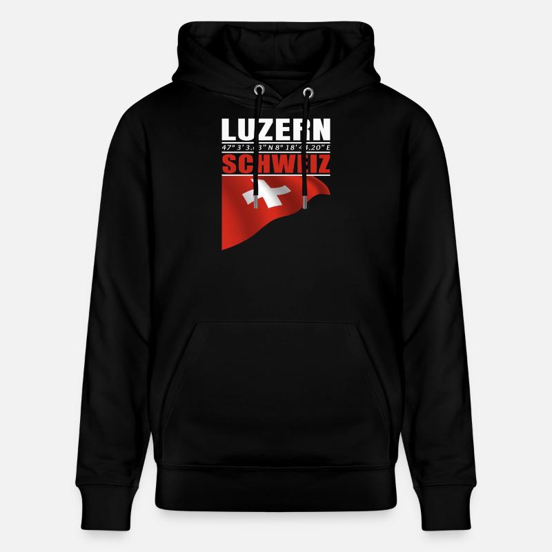 Luzerne - Sweat à capuche bio CRUISER Stanley/Stella Unisexe - noir