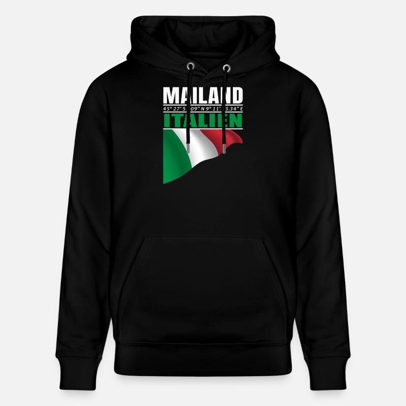 Milan - Sweat à capuche bio CRUISER Stanley/Stella Unisexe - noir