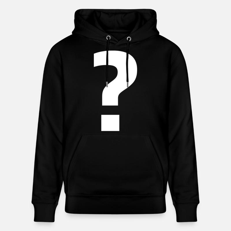 Fragezeichen | stilvolle Neugier - Stanley/Stella Unisex Bio-Hoodie CRUISER  - Schwarz