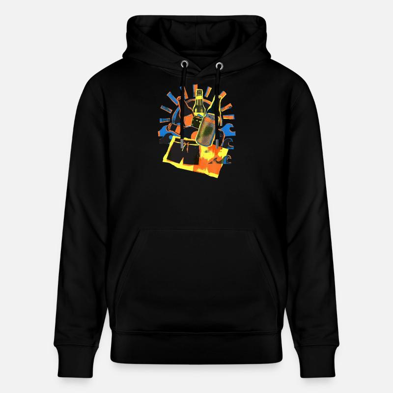 Soleil d’été de la bière - Sweat à capuche bio CRUISER Stanley/Stella Unisexe - noir