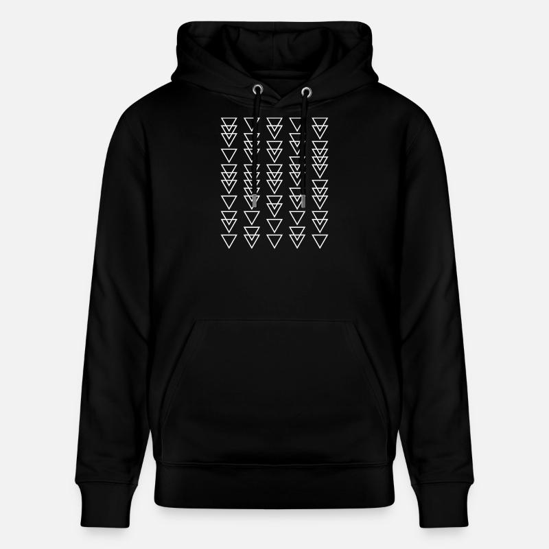 Triangular Cascade - Stanley/Stella CRUISER Unisex Organic Hoodie - black