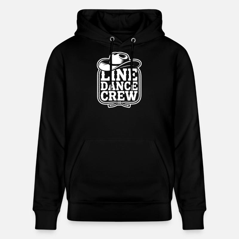 Line Dance Crew Logo - Stanley/Stella Unisex Bio-Hoodie CRUISER  - Schwarz