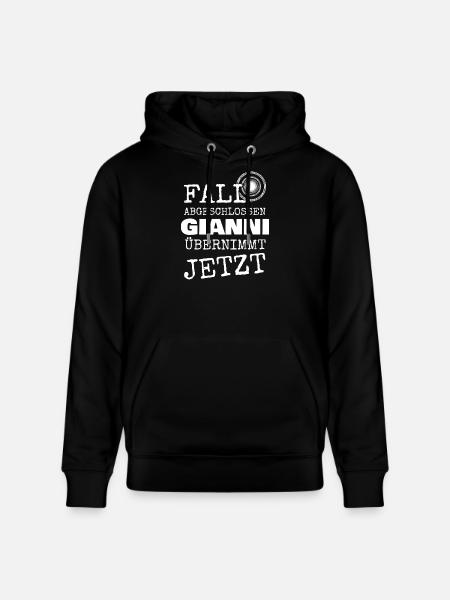 Geschenk für Gianni - Stanley/Stella Unisex Bio-Hoodie CRUISER  - Schwarz