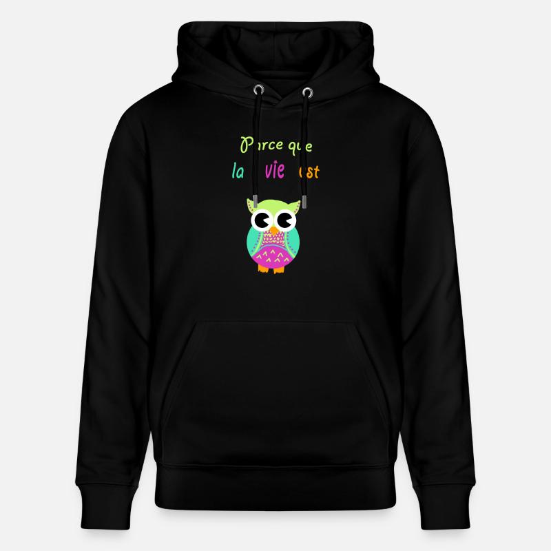 chouette - Sweat à capuche bio CRUISER Stanley/Stella Unisexe - noir