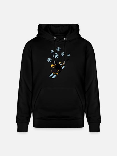 pinguin_ski_022011_d_3c - Stanley/Stella Unisex Bio-Hoodie CRUISER - Schwarz