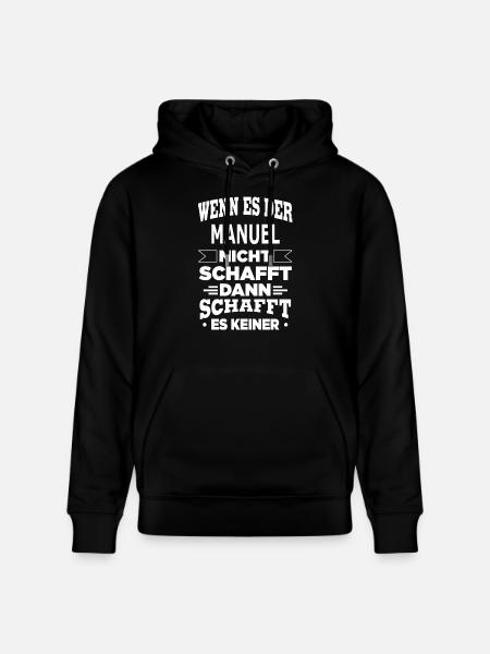 MANUEL - Stanley/Stella Unisex Bio-Hoodie CRUISER  - Schwarz