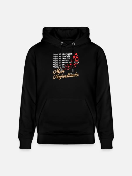 Neufundländer - Mein - Stanley/Stella Unisex Bio-Hoodie CRUISER - Schwarz