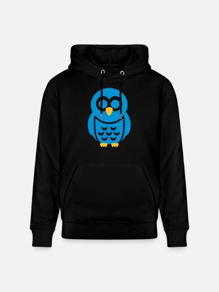 Eule - Stanley/Stella Unisex Bio-Hoodie CRUISER  - Schwarz