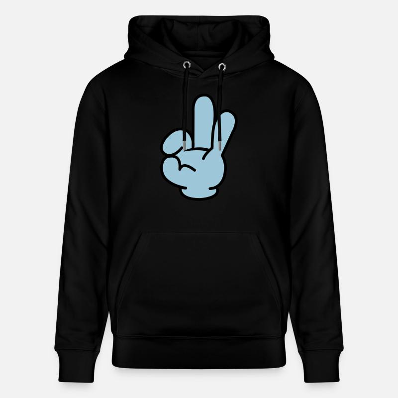 hand_comic_02 - Sweat à capuche bio CRUISER Stanley/Stella Unisexe - noir