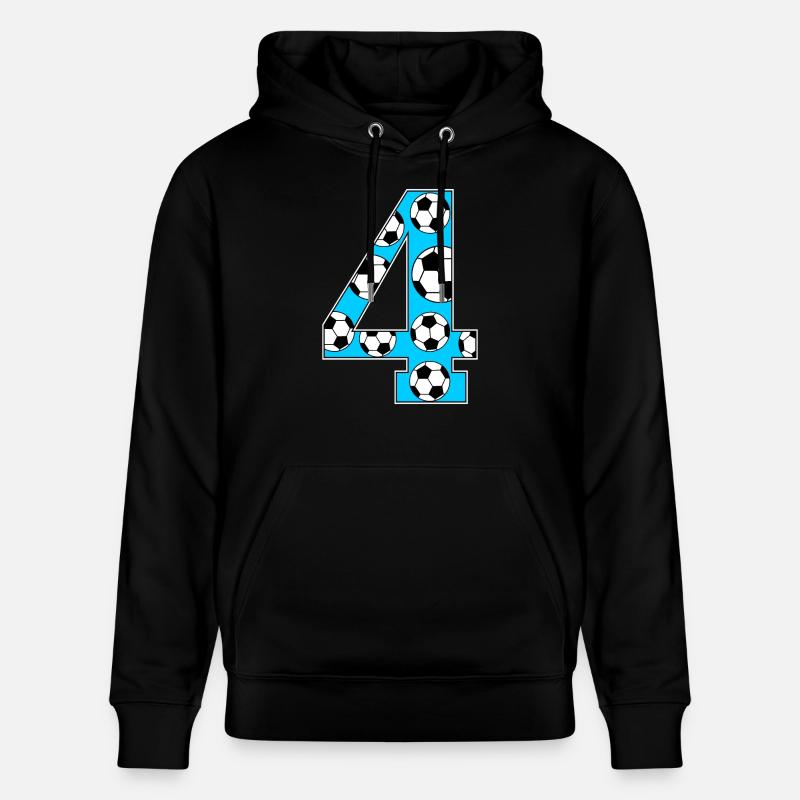 4e anniversaire Soccer Blue - Sweat à capuche bio CRUISER Stanley/Stella Unisexe - noir