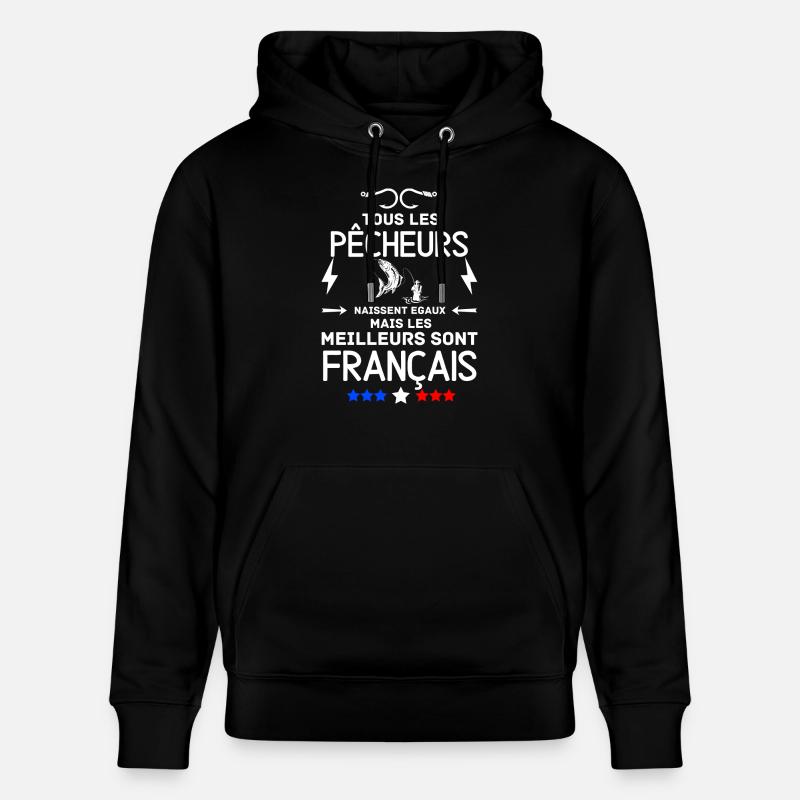 Meilleues pêcheur Français - Sweat à capuche bio CRUISER Stanley/Stella Unisexe - noir