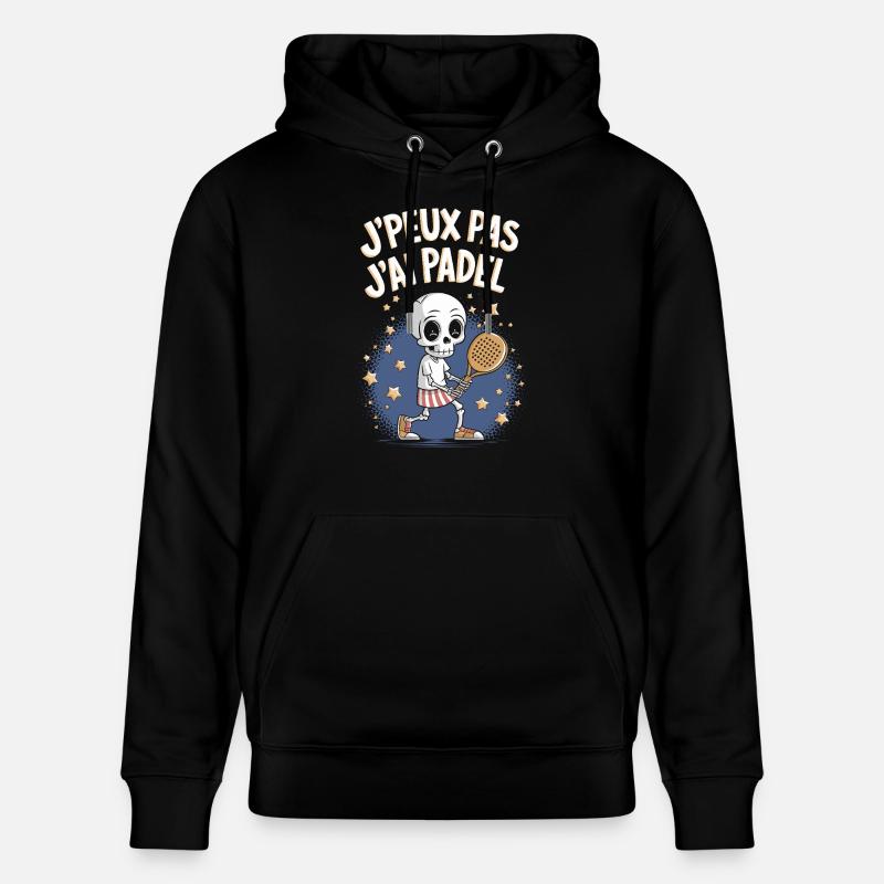 J'peux pas j'ai Padel - Sweat à capuche bio CRUISER Stanley/Stella Unisexe - noir