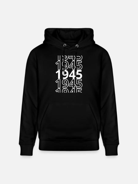 1945 1945 1945 - Stanley/Stella CRUISER Unisex Organic Hoodie - black