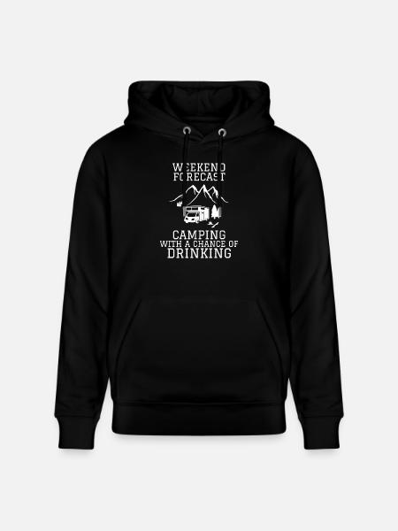 Prévisions Camping - Sweat à capuche bio CRUISER Stanley/Stella Unisexe - noir