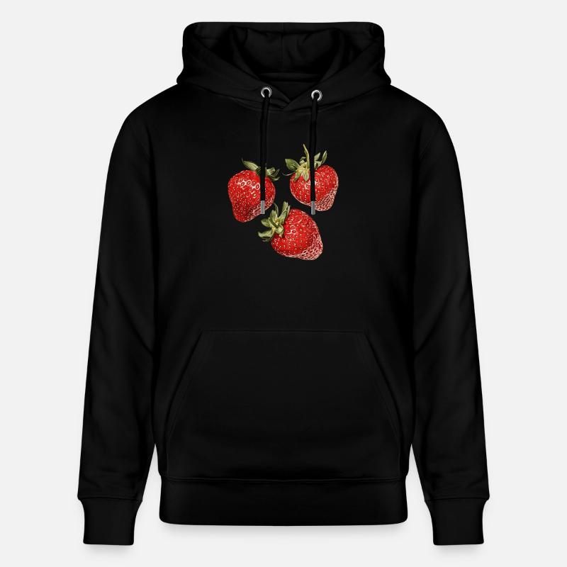 Fraises - Sweat à capuche bio CRUISER Stanley/Stella Unisexe - noir