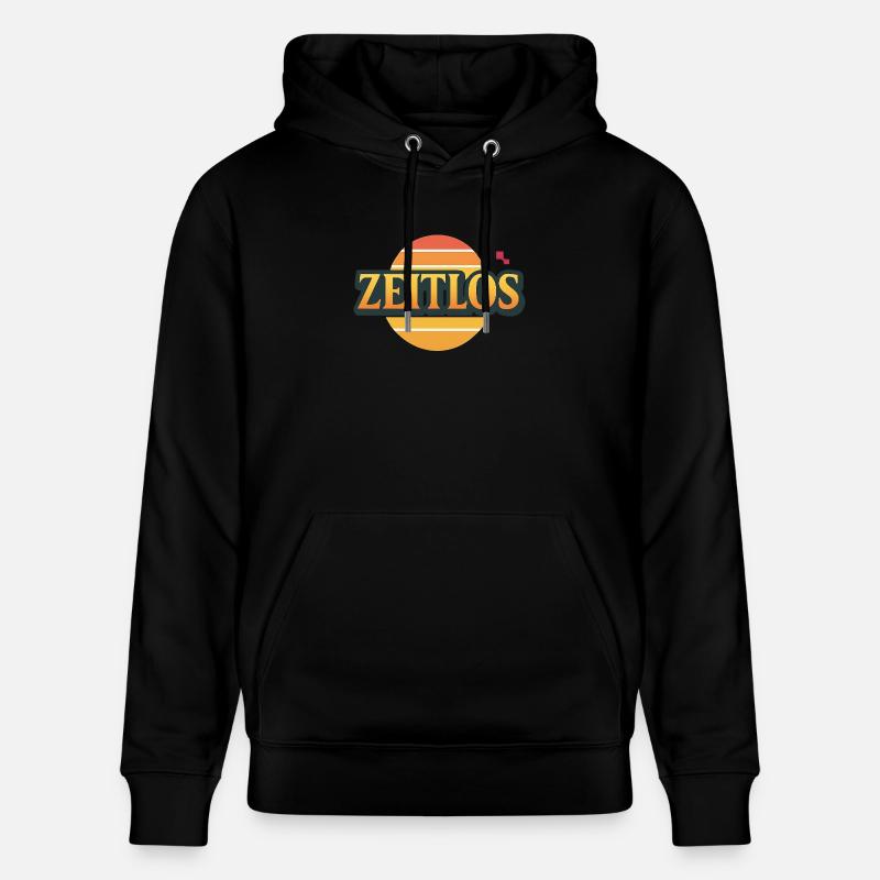 Zeitlos Logo - Stanley/Stella Unisex Bio-Hoodie CRUISER  - Schwarz