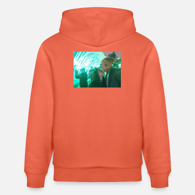Baisers sous un néon vert - Sweat à capuche bio CRUISER Stanley/Stella Unisexe - rouge clair