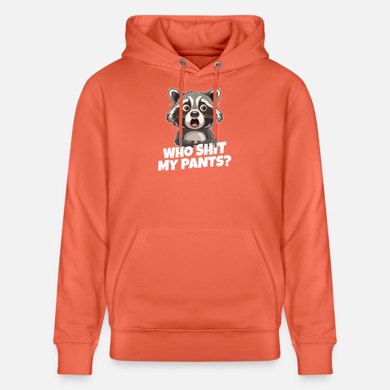Raton laveur Panique Meme Tee - Sweat à capuche bio CRUISER Stanley/Stella Unisexe - rouge clair