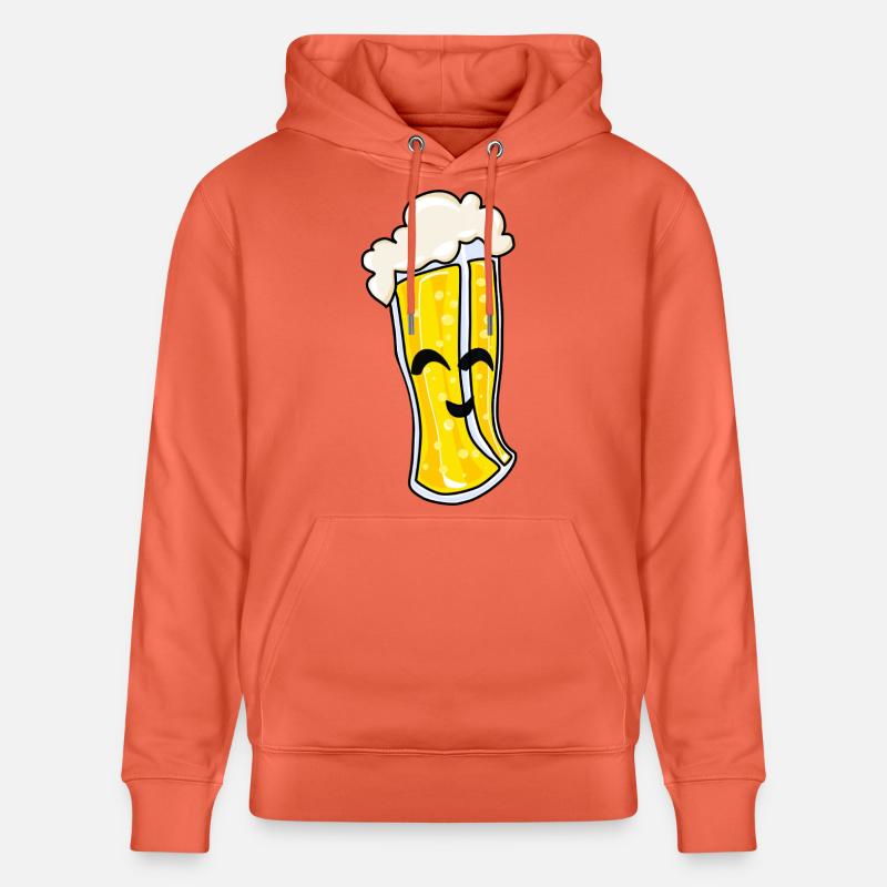 Beer joy - Sweat à capuche bio CRUISER Stanley/Stella Unisexe - rouge clair